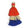 1 Stk. Quaste spezial ~3,5cm - dreifarbig