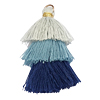 1 Stk. Quaste spezial ~3,5cm - dreifarbig