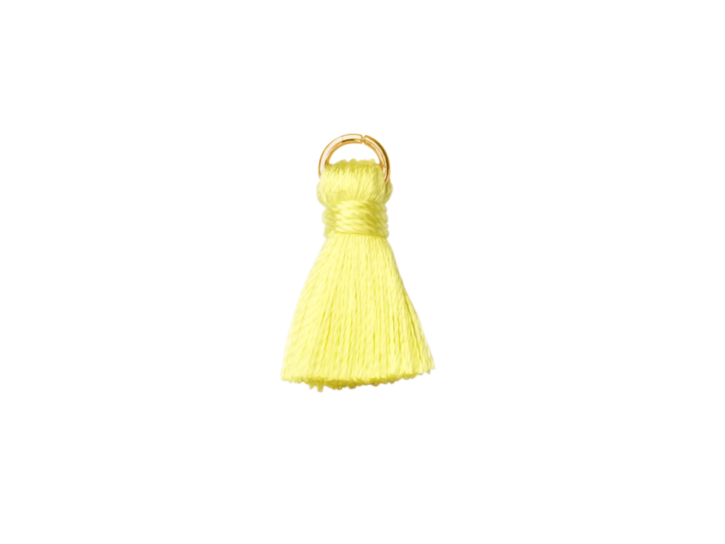 kleine schöne gelbe Quasten 2cm