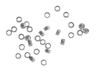 2,5mm Quetschperlen aus Edelstahl