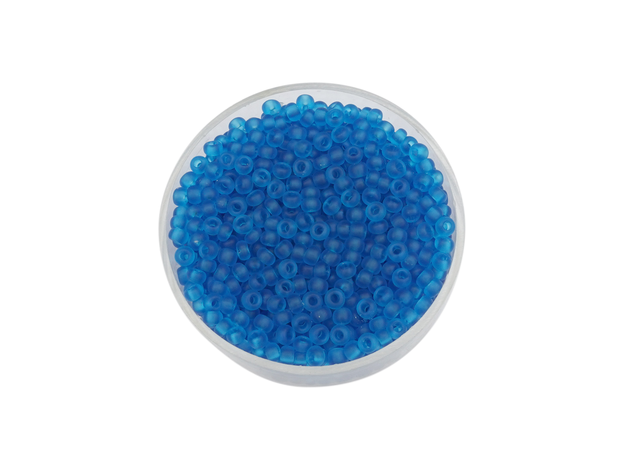 Rocailles Perlen 2,5mm türkisblau matt