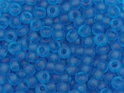 Rocailles Perlen 2,5mm türkisblau matt