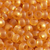 1 Dose (ca.17g.) Rocailles 9/0 ~2,5mm Bernstein matt