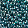 1 Dose (ca.17g.) Rocailles 9/0 ~2,5mm Türkisgrün transparent mit Luster