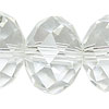1 Strang facettierte Rondellen 9x12mm Kristall