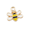 flacher Schmuckanhänger aus Metall, Baby Biene ~10x10mm