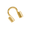 10 Stk. Schmuckdrahtschutz Messing, gold