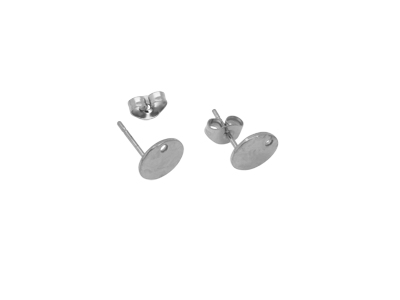 Ohrstecker Scheiben gehämmerte Optik