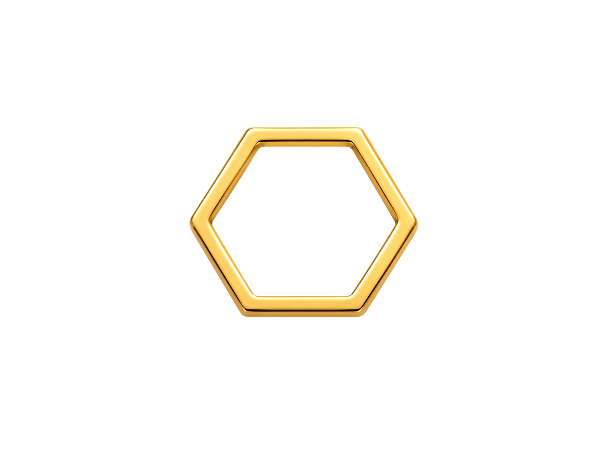 goldene Metallrahmen Rahmenbasis, Hexagon 12mm für DIY Boho