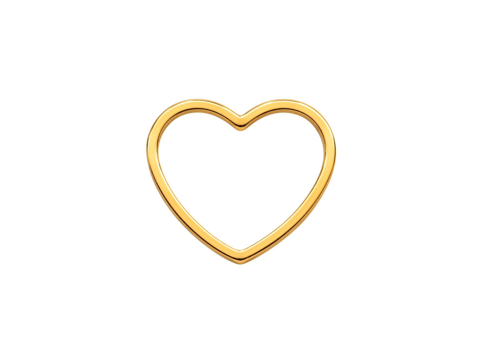 goldene Metallrahmen Rahmen Basis, Herz 16x14mm für DIY Boho
