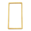 10 Stück Rechtecke ~10x21mm - Edelstahl, gold