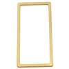 10 Stück Rechtecke ~13x26mm - Edelstahl, gold