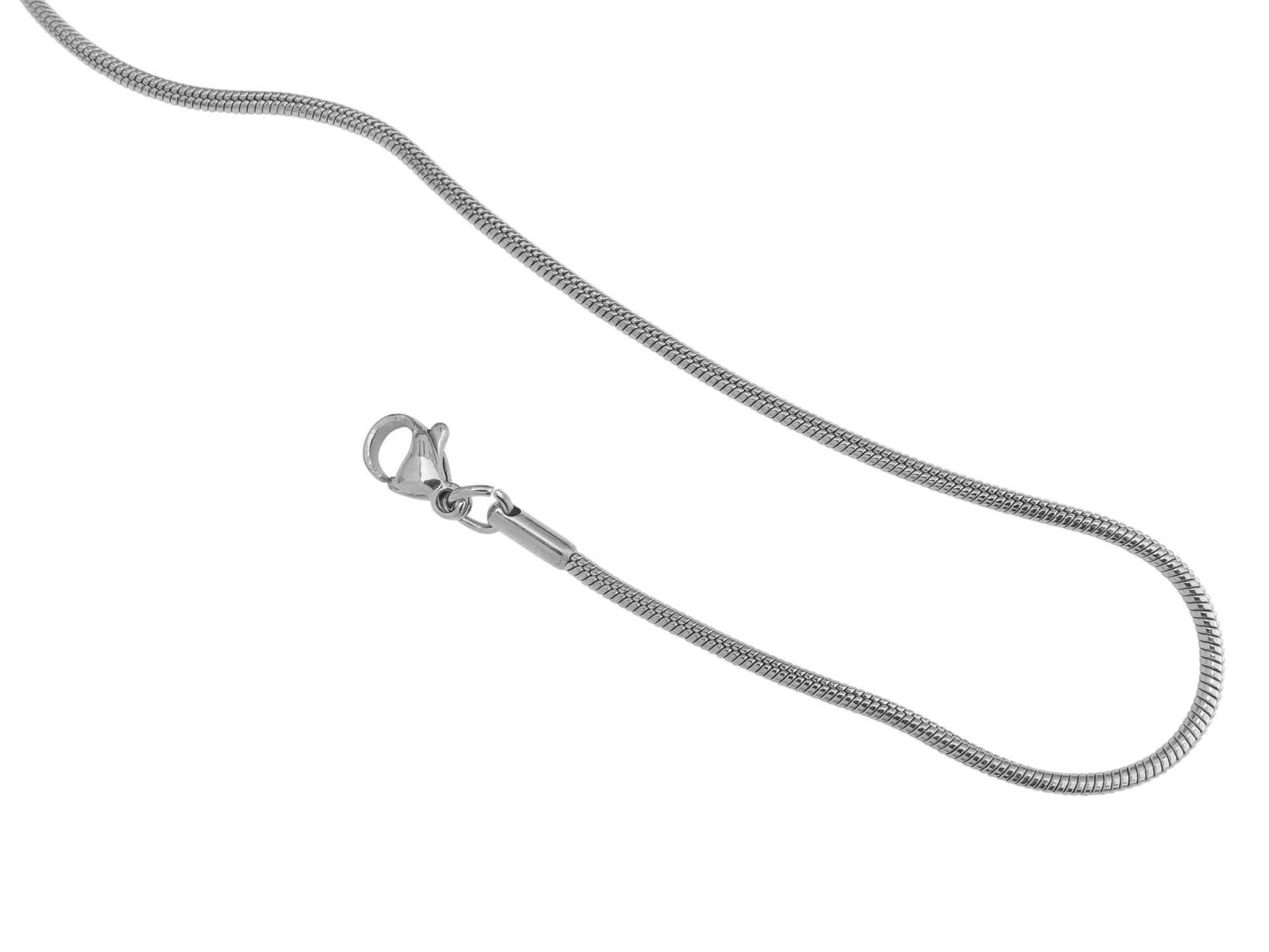 Schlangenhalskettchen 1,6mm aus Edelstahl 45cm zum Schmuckma