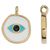 Anhänger Auge Gottes ~14x18mm, Zinklegierung, gold