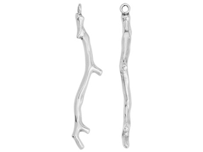 Schmuckanhänger Koralle, Farbe: antiksilber