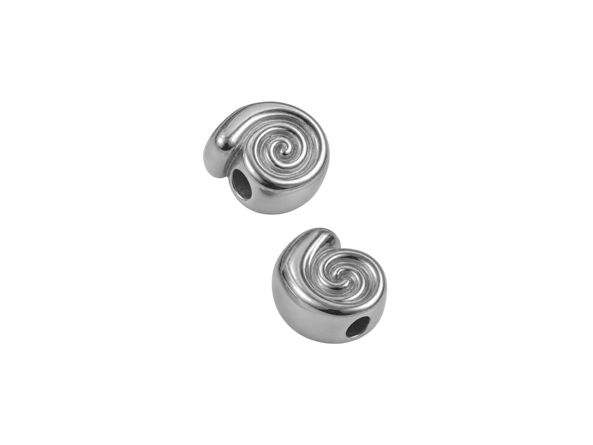schneckenförmige Metallzwischenteile Metallperlen 7mm aus Ed