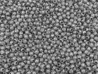 rund gehämmerte Edelstahlperlen Zwischenteile zum Schmuckmac