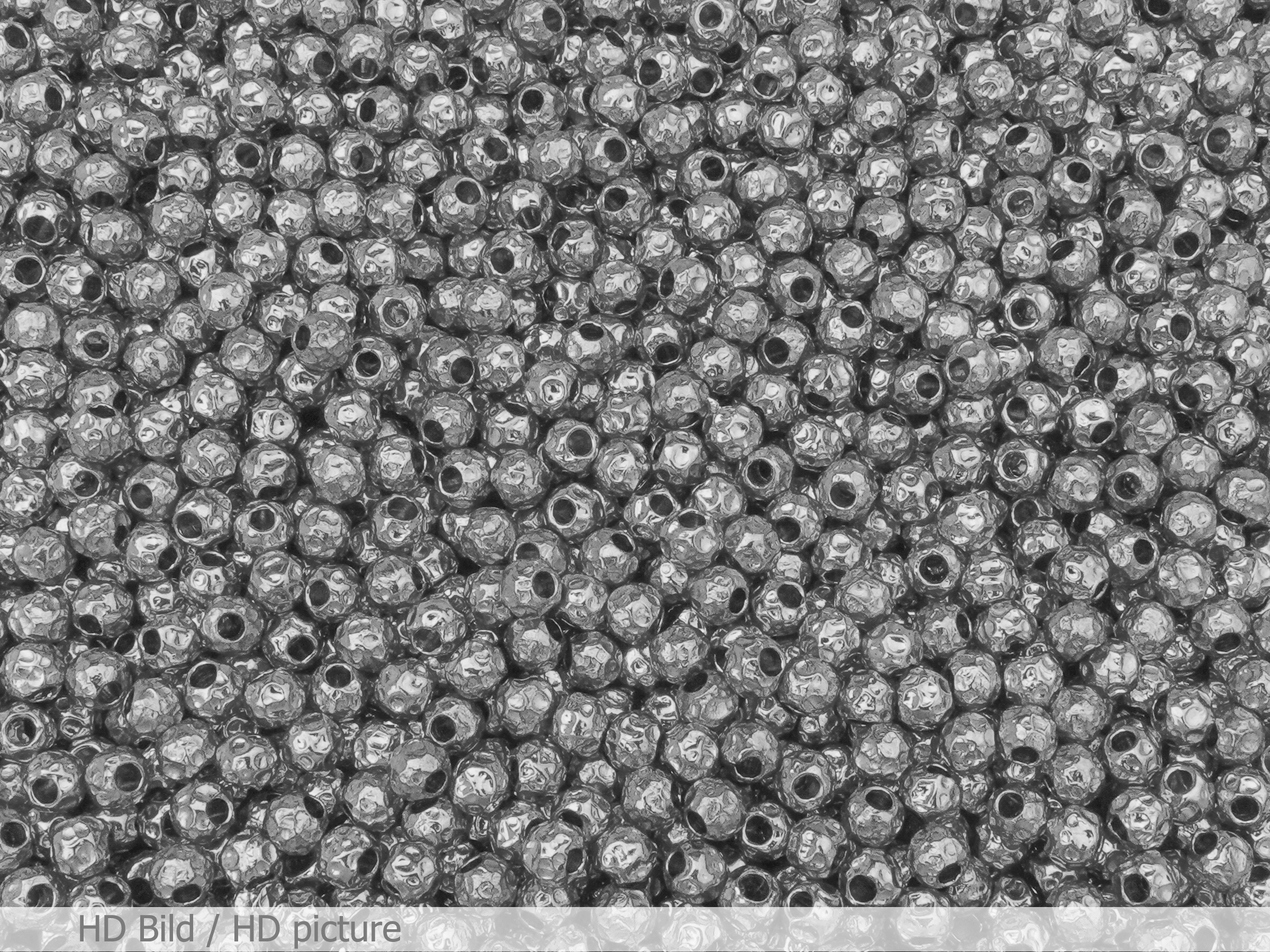 rund gehämmerte Edelstahlperlen Zwischenteile zum Schmuckmac