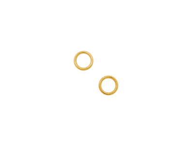 goldene, geschlossene Edelstahlringe, Springringe, Öse zum S