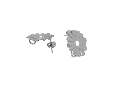 gewellte Ohrstecker Basis zum Ohrringe selber machen kaufen