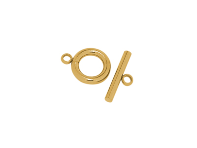 goldene Knebeschliesse aus Edelstahl für Halsketten und Schm