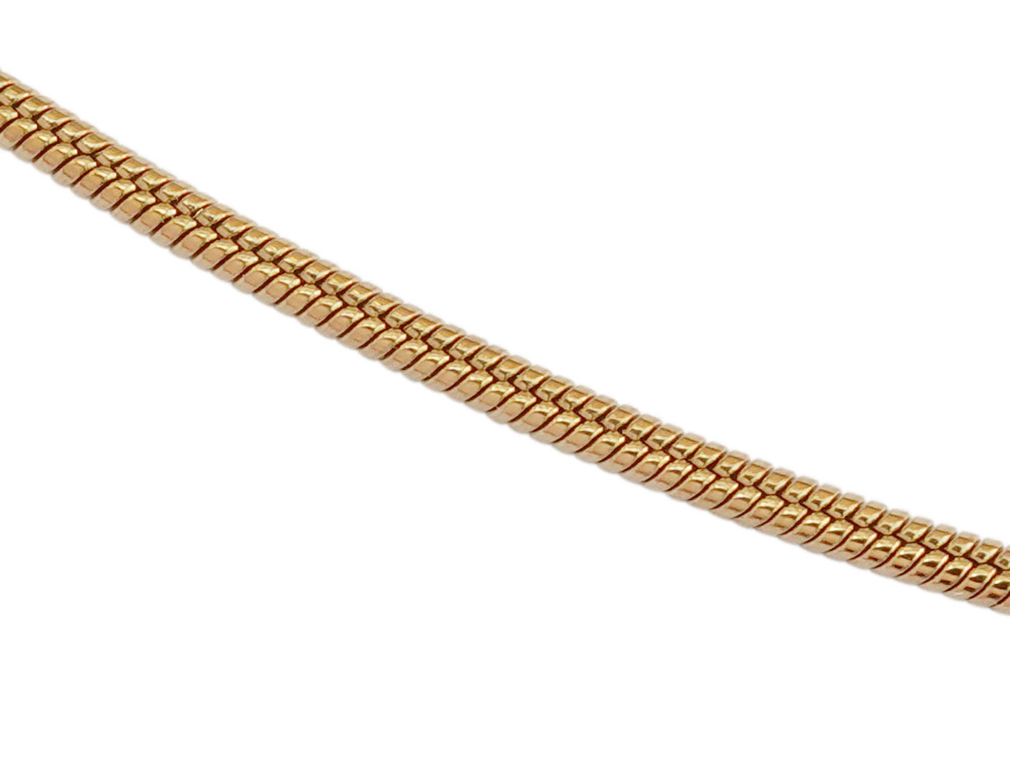 goldene Schlangenhalskettchen aus Edelstahl 45cm zum Schmuck
