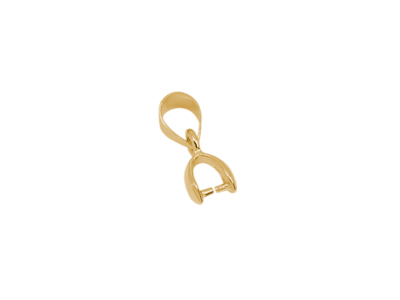 sehr kleine goldene Schmuckanhängerklemmen aus Messing