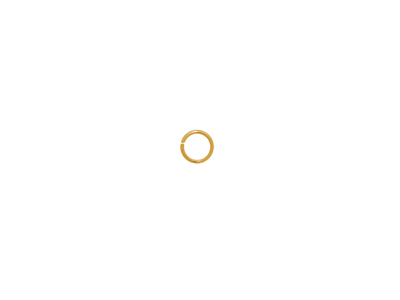 offener Ring Springring 4x0,5mm Edelstahl gold