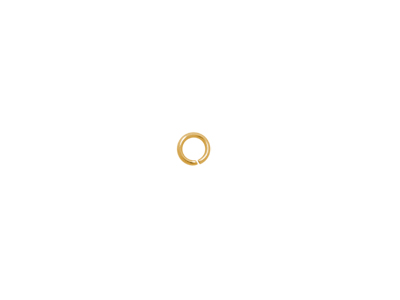 offener Ring Springring 4x0,7mm Edelstahl gold