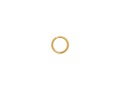 goldene offene Biegeringe aus Edelstahl 7mm, Drahtstärke 0,8