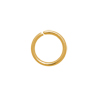 20 Stk. offene Ringe 7mm/0,8mm Edelstahl gold