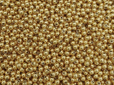 goldene runde Edelstahlperlen 4mm Zwischenteile zum Schmuckm