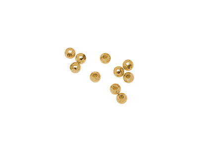 kleine runde goldene 2mm Metallperlen