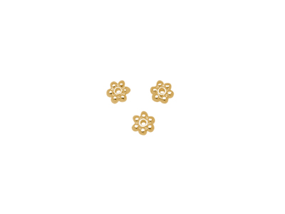 goldene Metallzwischenteile sternförmig 3mm