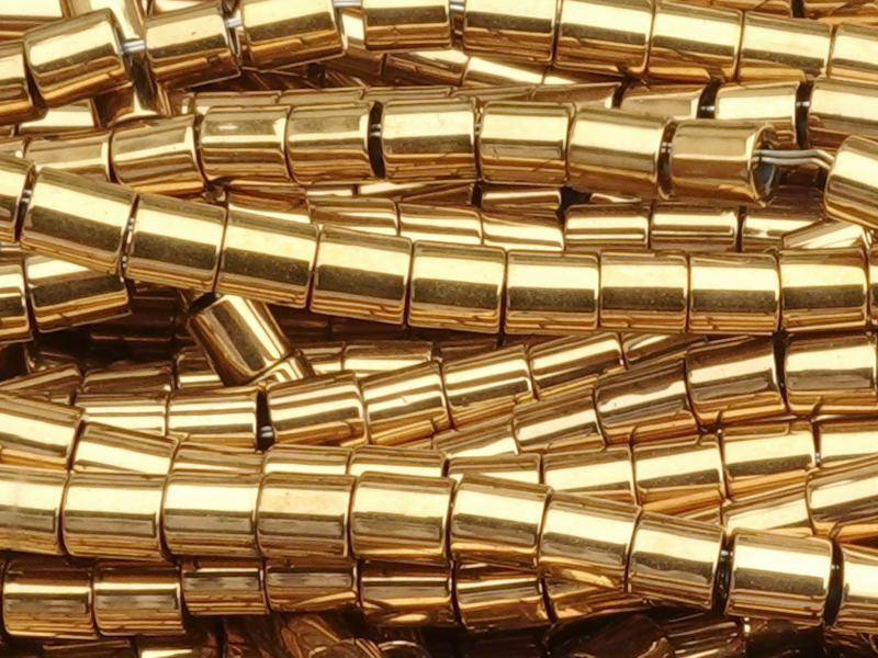 zilinderförmige Hämatit (Blutstein) Steinperlen 2mm echt ver