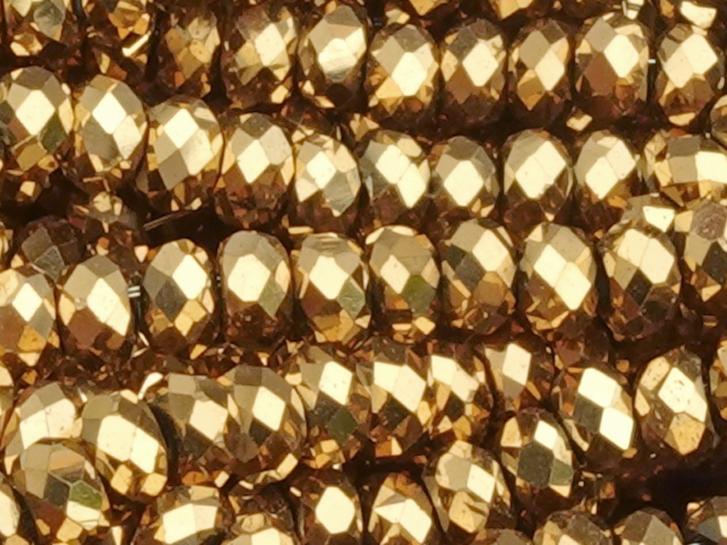 facettierte 3x2mm Hämatit (Blutstein) Steinperlen echt vergo