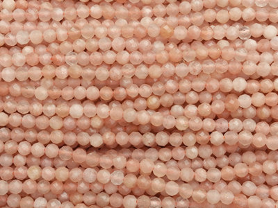 facettierte 3mm Sonnenstein Sunstone Steinperlen zum Schmuck