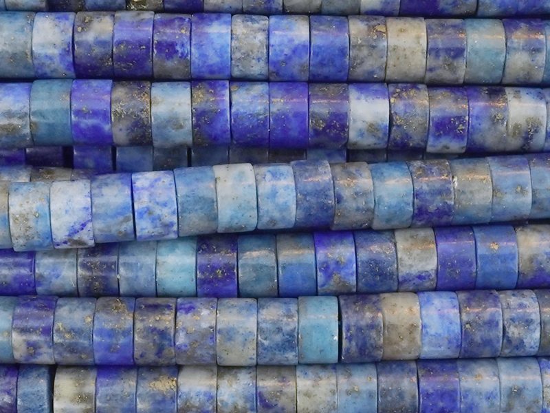 echte Lapis Lazuli Steinperlen HiShi Scheiben Zwischenteile