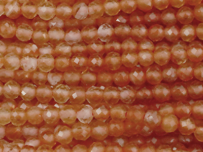 farblich sortierte, facettierte 2mm Karneol Steinperlen - Na