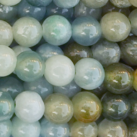 1 Strang (~39cm) echter Burma Jade Steinperlen, rund ~3,5mm