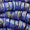 1 Strang (~39cm) echter Lapis Lazuli Steinperlen, HiShi facettiert ~6x2mm