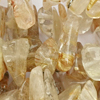 1 Strang (~38cm) echter goldener Rutilquarz Steinperlen, Splitter, Chips ~5x8mm