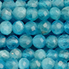 1 Strang (~39,5cm) echter Apatit Steinperlen, rund facettiert ~2,4mm