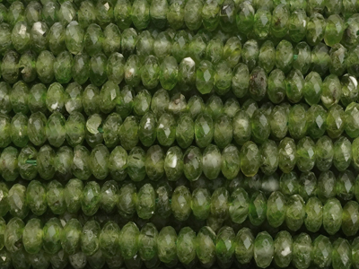 geschliffene Diopsid Steinperlen Rondellen 4x2mm B2B Großhan