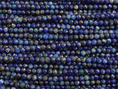 geschliffene Lapis Lazuli Steinperlen 2,7mm B2B Großhandel