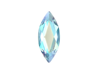 Swarovski Marquise Flat Back Aquamarine-Shimmer