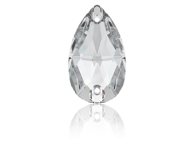 Swarovski Aufnähstein Tropfen 3230 Größe: 12mm, Farbe: Krist