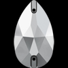 Swarovski Aufnähstein 3230 Tropfen 12x7mm Crystal Light Chrome F