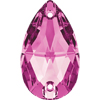 Swarovski Aufnähstein 3230 Tropfen 12x7mm Fuchsia F