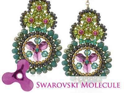 Swarovski Ohrringe mit Molecule Elementen